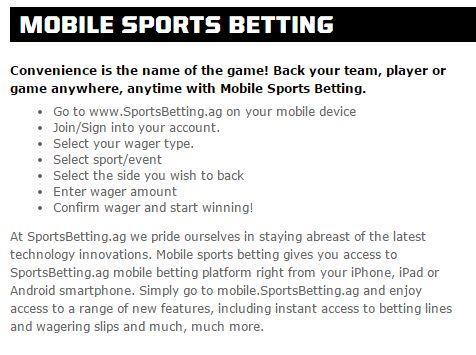 Mobile Sports Betting On Smartphone & Tablet I SportsBetting